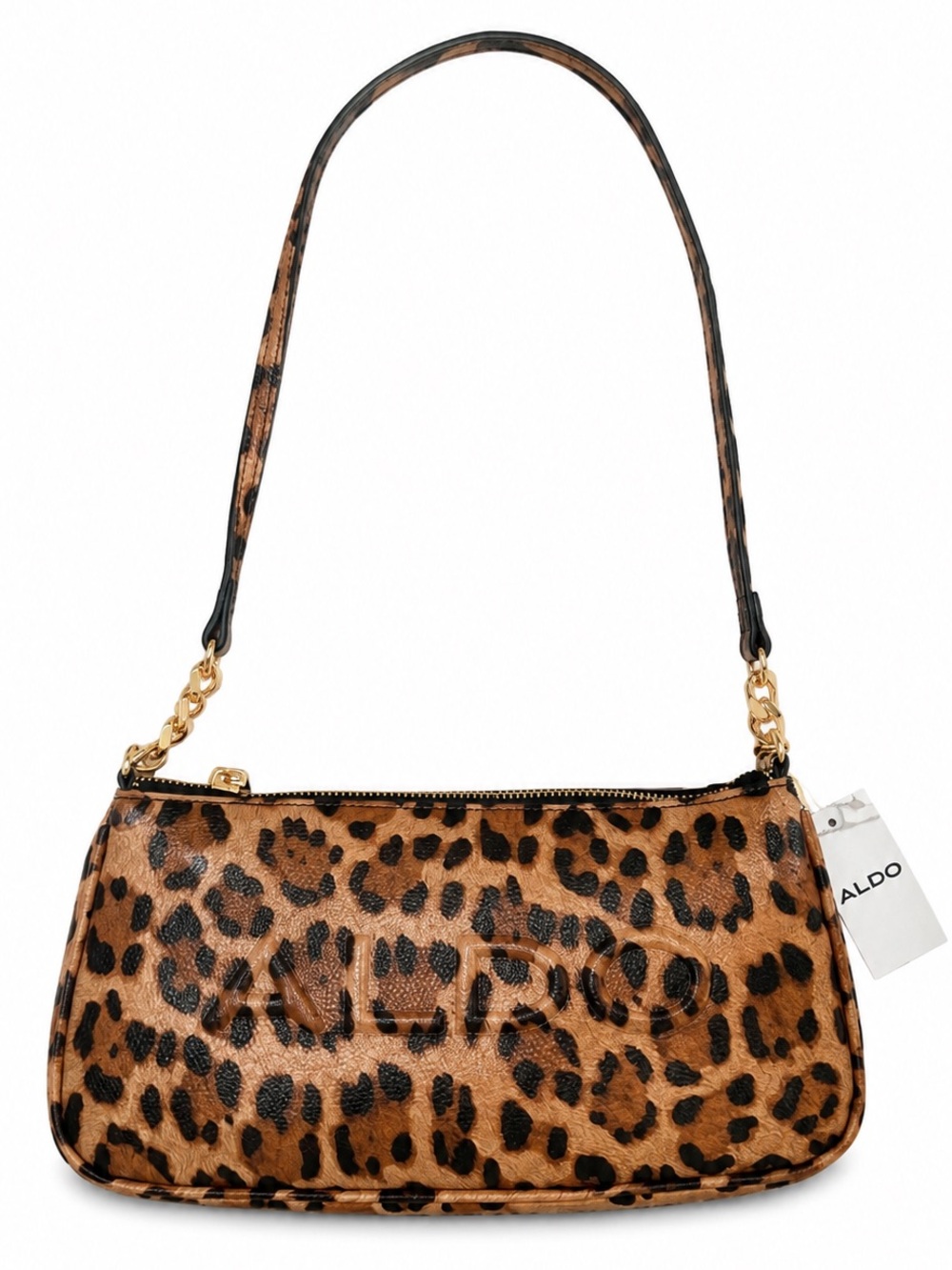 ALDO Jabellee Leopard Print Shoulder Bag NWT Brown